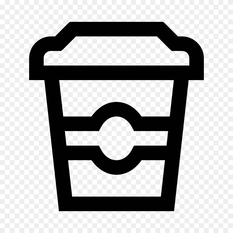 Coffee To Go Icon, Gray Free Png Download