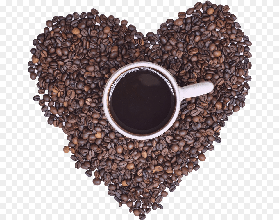 Coffee Transparent Images Coffee Beans Heart, Beverage, Coffee Cup Free Png Download
