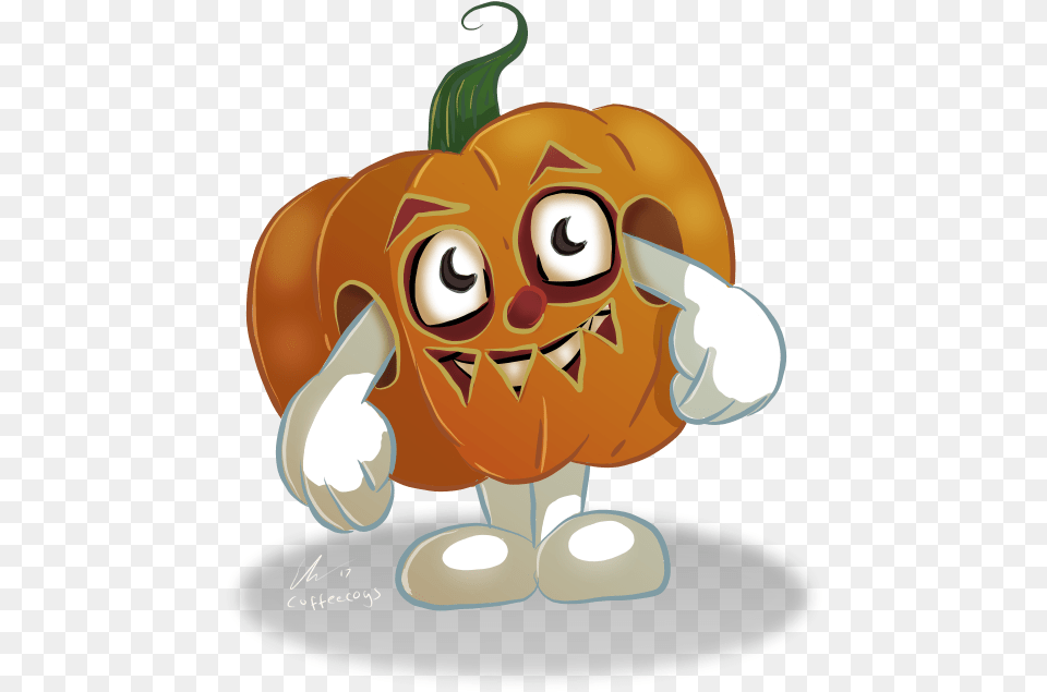 Coffeecogs Cartoon, Vegetable, Pumpkin, Food, Produce Free Png Download