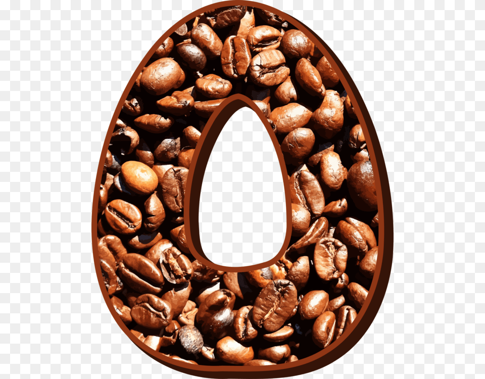 Coffeecommodityfood Letter O Coffee Bean, Plate, Beverage Free Png