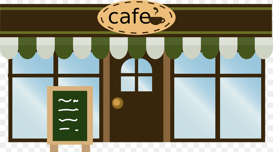 Coffeehouse Cafe Clipart, Awning, Canopy Png Image