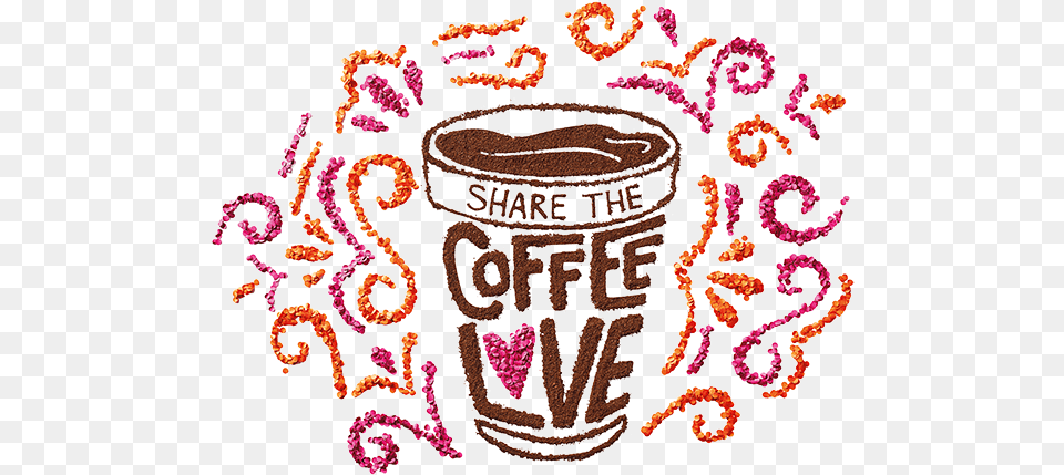 Coffeelove Silo International Coffee Day, Pattern, Embroidery Free Png