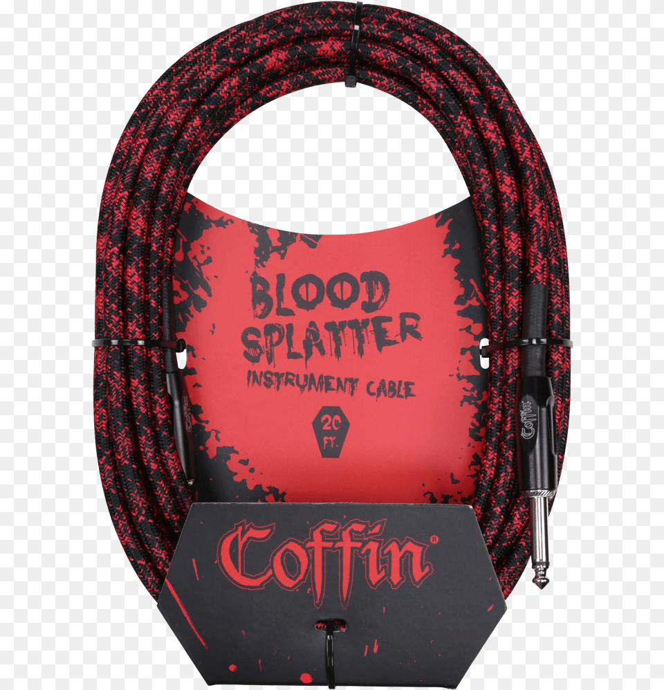 Coffin Bloodsplatter Instrument Cable 20ft Straight Coffin Case, Person, Blackboard Png