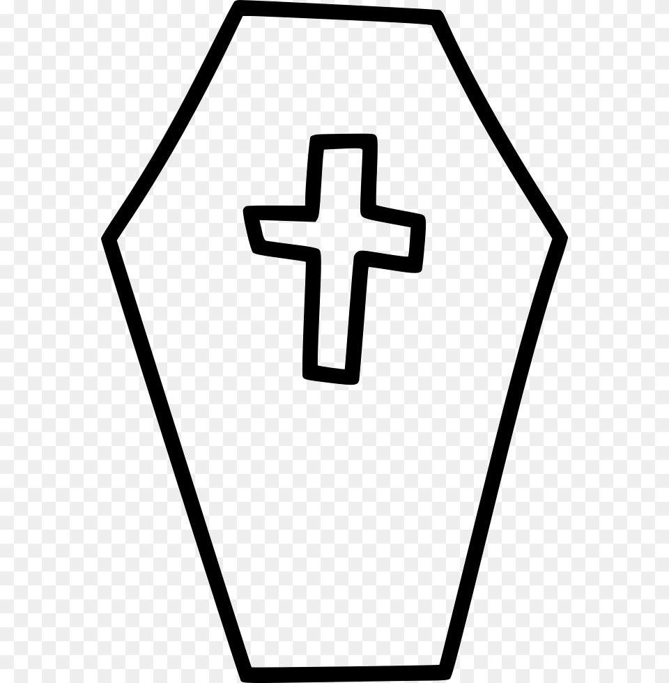 Coffin Casket Cross Icon, Symbol Free Png Download