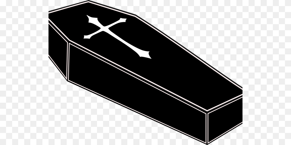 Coffin Clipart Comic Coffin Drawing, Weapon, Bow Png