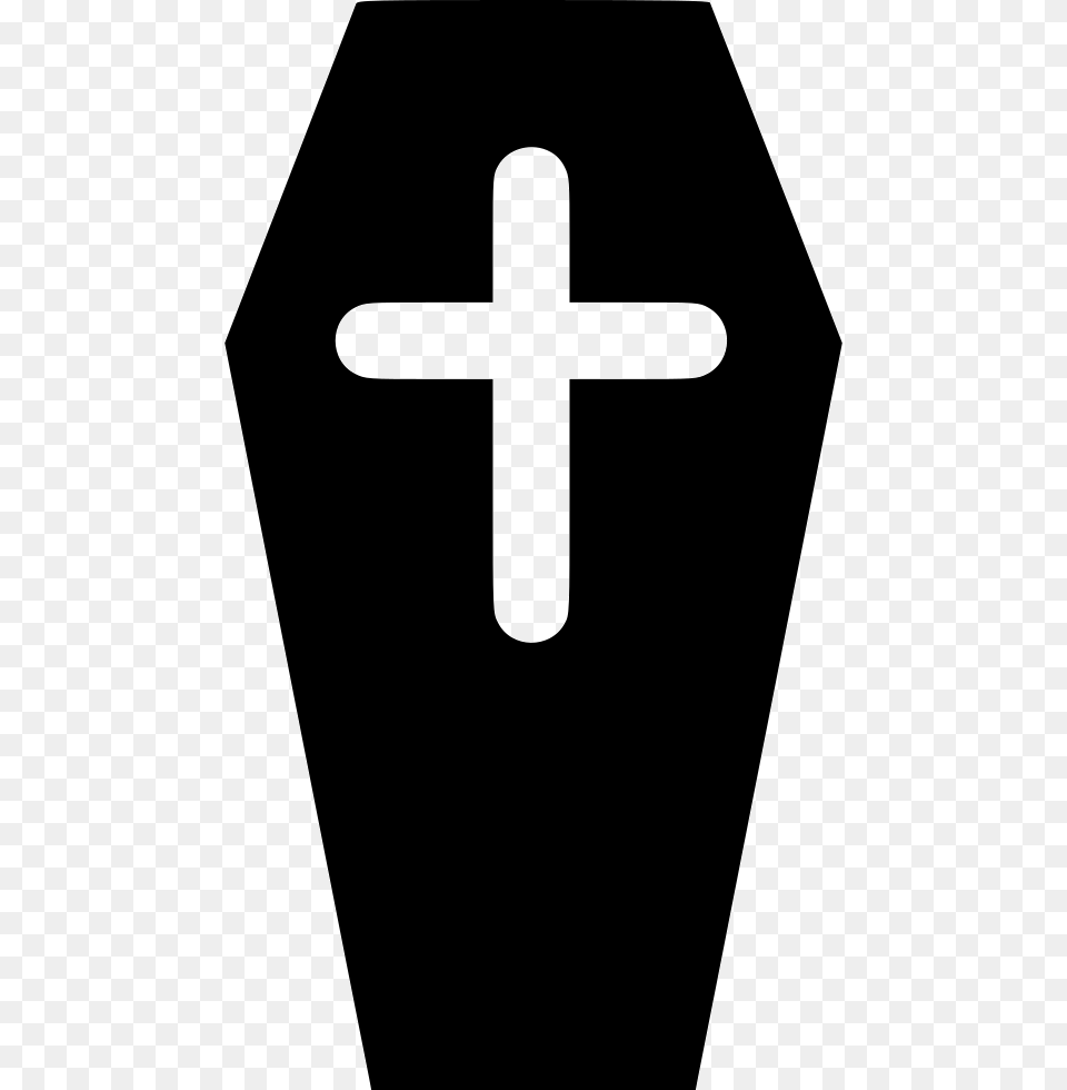 Coffin Death Cross Casket Icon Download, Sign, Symbol, Road Sign Png