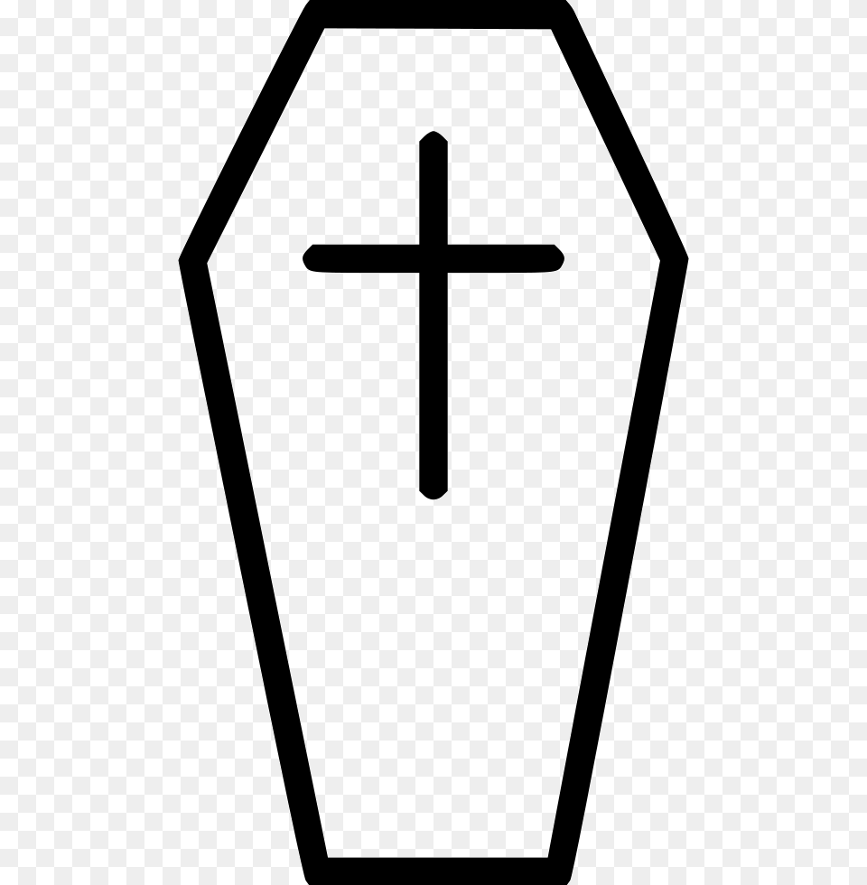 Coffin Vampire The End Rip Icon Download, Cross, Sign, Symbol Free Png