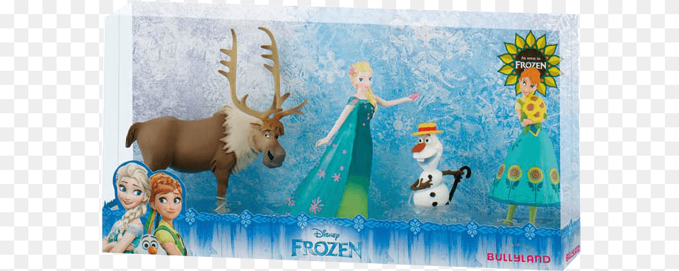 Coffret 4 Figurines Reine Des Neiges Ana Si Elsa Olaf Sven, Animal, Wildlife, Mammal, Deer Png