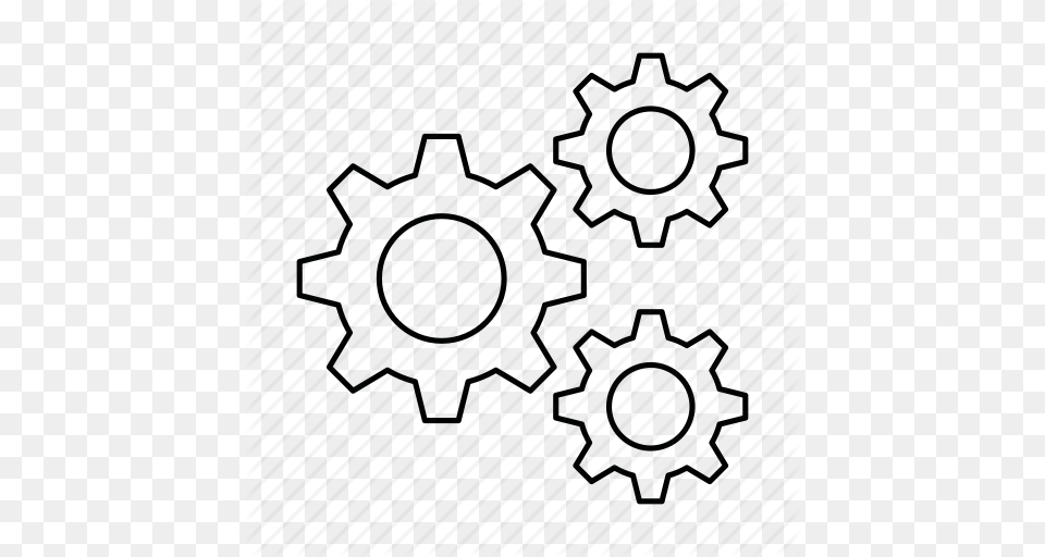 Cog Cogs Gear Gears Mechanism Preferences Settings Icon, Machine, Nature, Outdoors, Snow Free Transparent Png