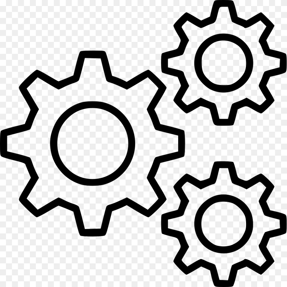 Cog Cogs Gear Gears Mechanism Preferences Settings Mechanism, Machine, Ammunition, Grenade, Weapon Png