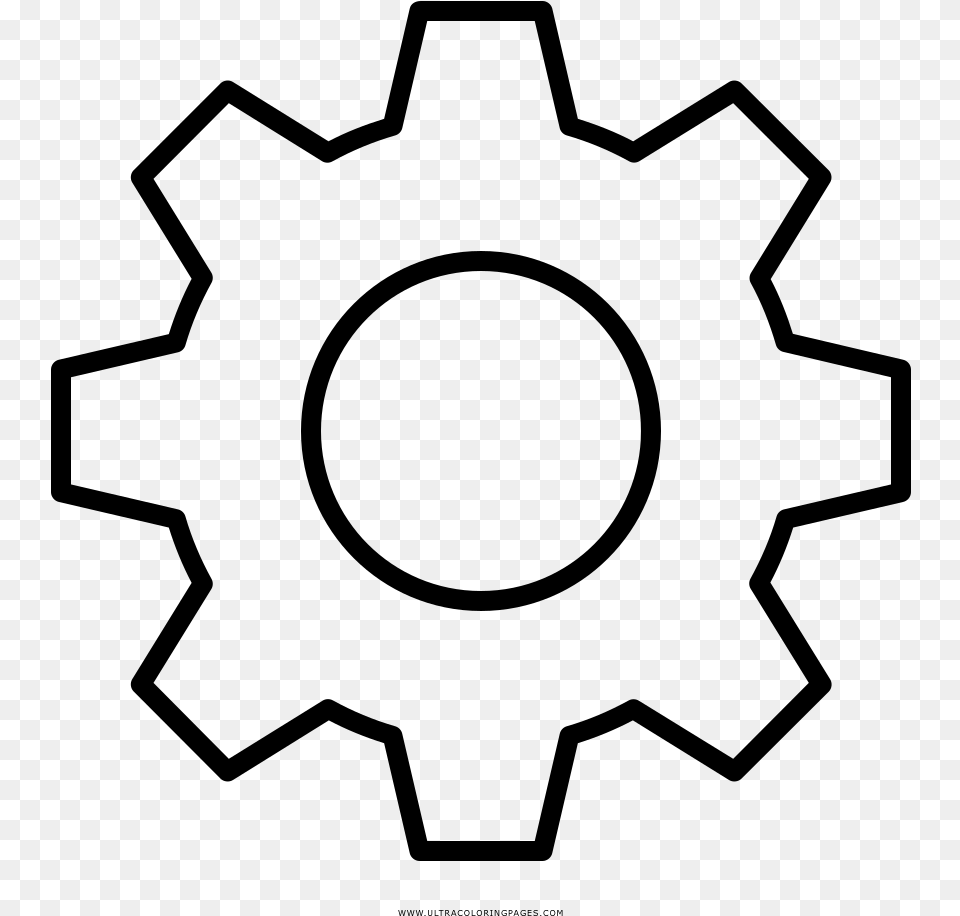 Cog Coloring, Gray Free Png