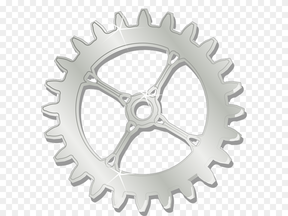 Cog Wheel Gear Metal Chrome Gears Mechanics Machine Gear Clip Art Free Png Download