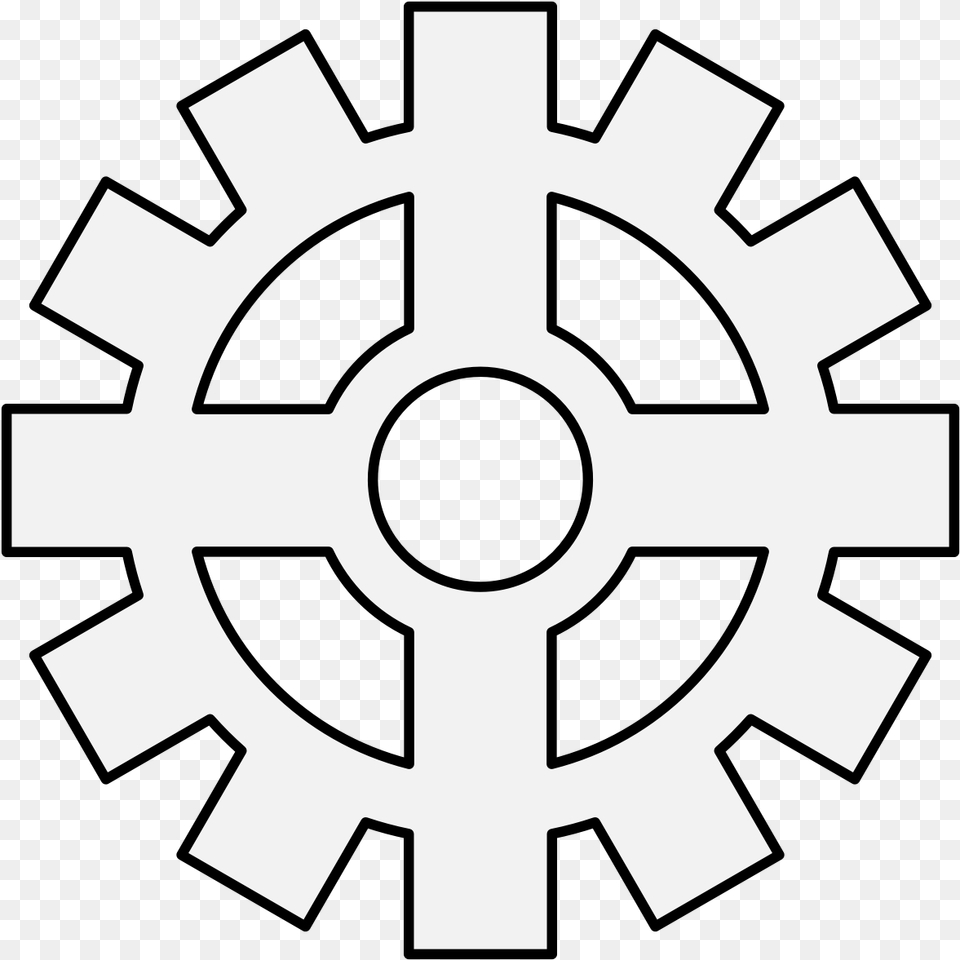 Cog Wheel Gear Outline, Machine Png Image