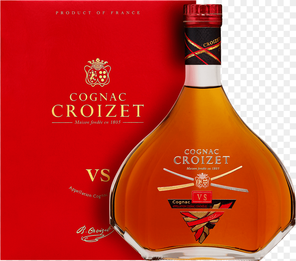 Cognac Croizet Vs, Alcohol, Beverage, Liquor, Whisky Png Image