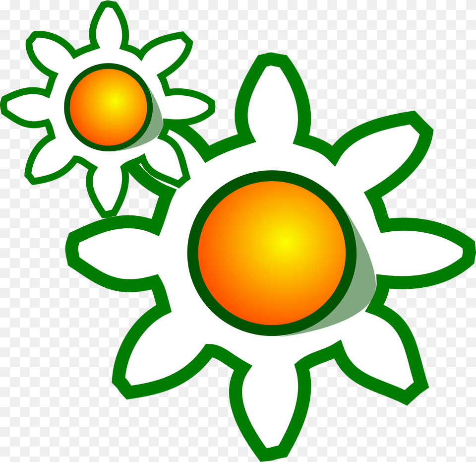 Cogs Clipart, Daisy, Flower, Plant, Outdoors Free Png Download
