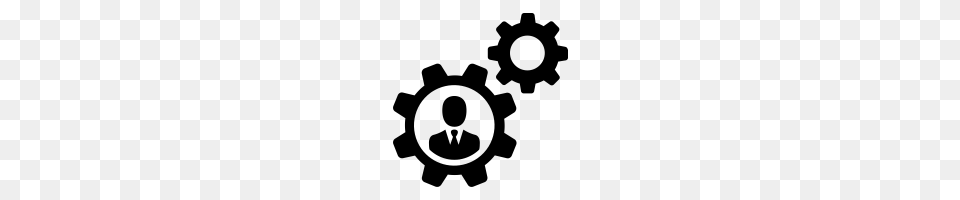 Cogs Icons Noun Project, Gray Png Image