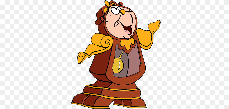 Cogsworth Cogsworth Cogsworth Cogsworth Beauty And The Beast Clipart, Cartoon, Baby, Person, Face Free Png Download