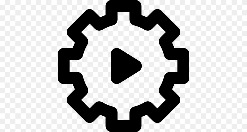 Cogwheel Icon, Machine, Gear, Ammunition, Grenade Png Image