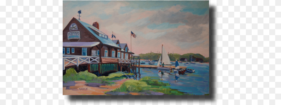 Cohasset Yacht Club 24 X Cohasset, Art, Painting, Water, Waterfront Free Transparent Png