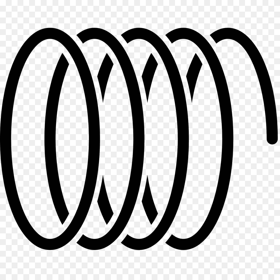 Coil Icon, Gray Png
