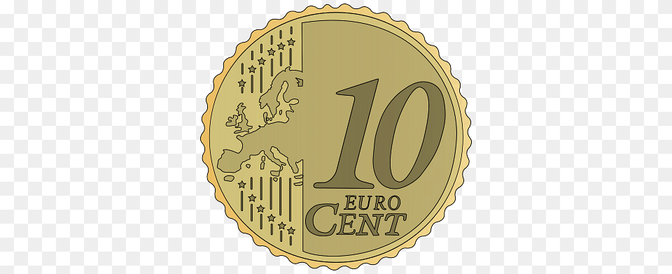 Coin 10 Euro Cent Clipart, Ammunition, Grenade, Weapon, Text Free Transparent Png