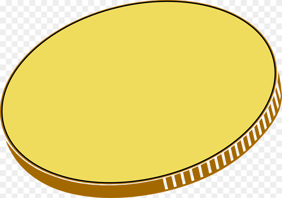 Coin, Gold, Oval Free Transparent Png