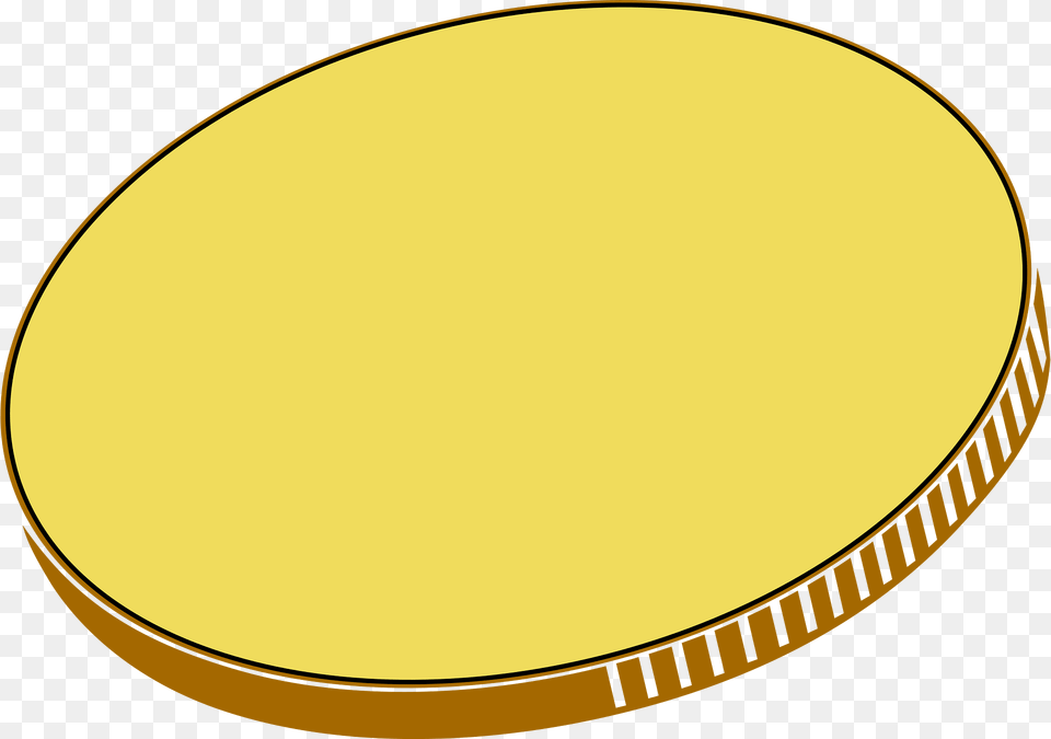 Coin Clipart, Oval, Gold Png Image