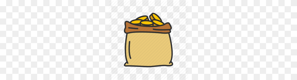 Coin Clipart, Bag, Text, Sack Png Image