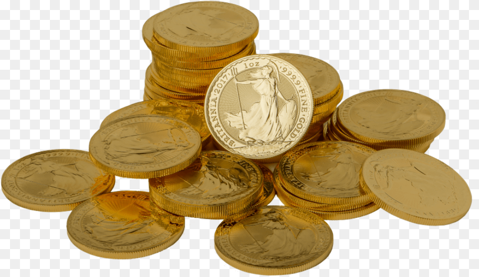 Coin Collecting, Treasure, Gold, Money, Plate Png Image
