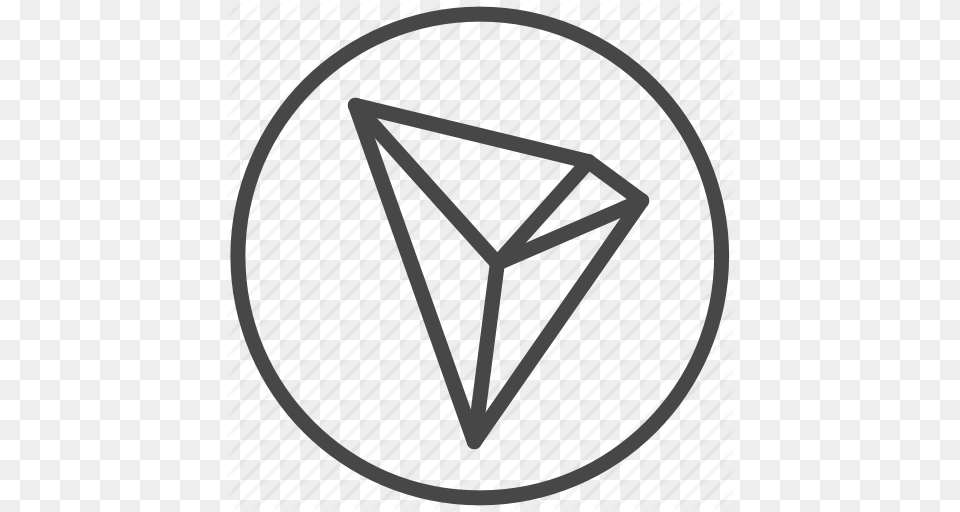 Coin Cryptocurrency Currency Digital Tron Trx Icon, Accessories, Diamond, Gemstone, Jewelry Free Png Download