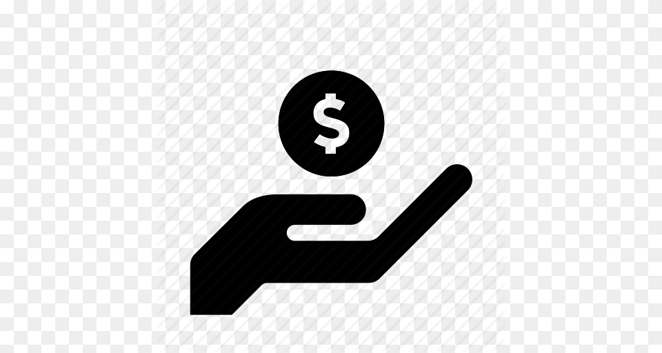 Coin Dollar Hand Monetize Money Save Money Icon Free Png Download