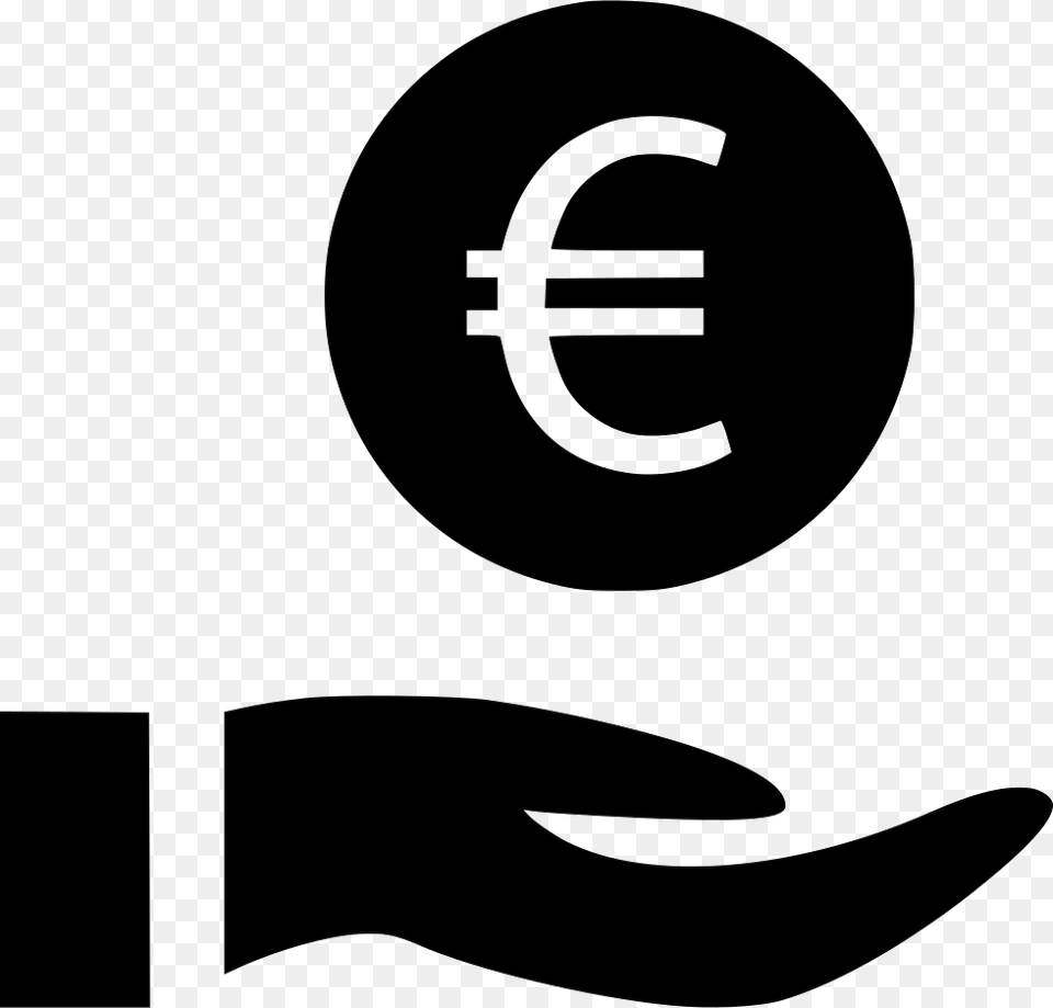 Coin Euro Sign Svg, Stencil, Logo, Symbol Free Transparent Png