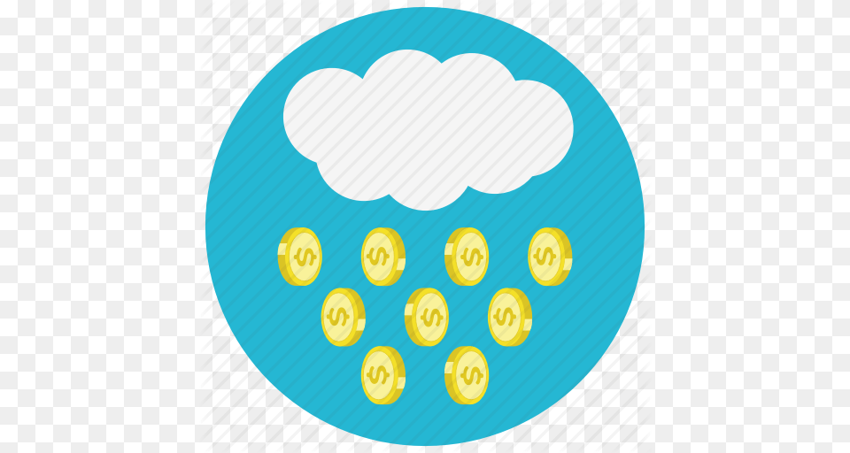 Coin Finance Money Raining Icon, Disk, Symbol, Text Png