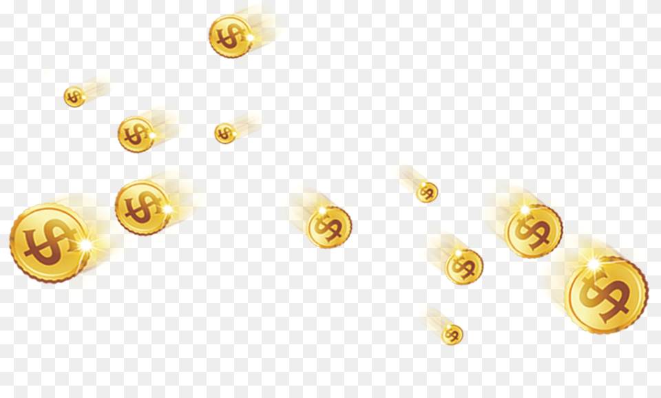 Coin Gold Icon Free Download Hq Clipart Earrings, Light, Lighting Png Image