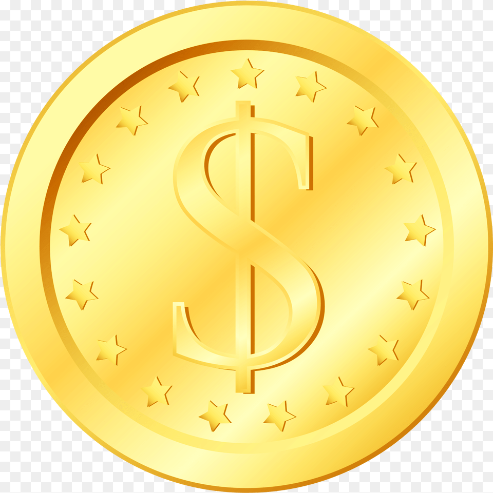 Coin Gold Icon Solid, Disk Free Png