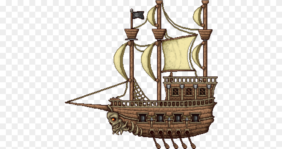 Coin Gun Terraria Pirate Invasion Ship, Chandelier, Lamp, Transportation, Vehicle Png