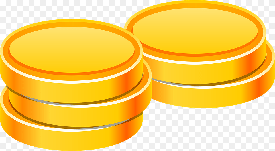 Coin Heap Gold Game Asset Lottery Luck Gamble Circle, Tape Png Image