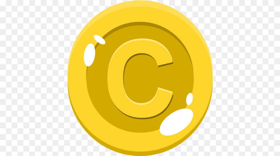 Coin Image Circle, Gold, Text Png