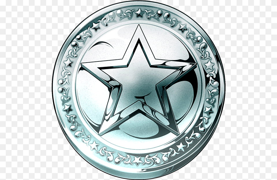 Coin L R Joseph Joestar, Silver, Symbol, Emblem Free Png