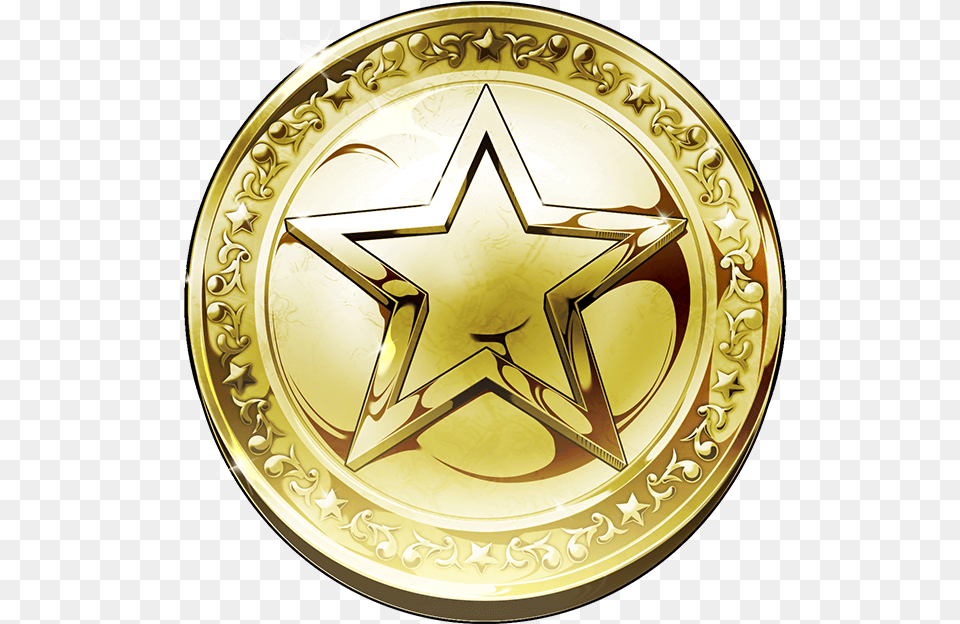 Coin L Sr Anime Coin, Gold, Gold Medal, Trophy, Accessories Free Transparent Png