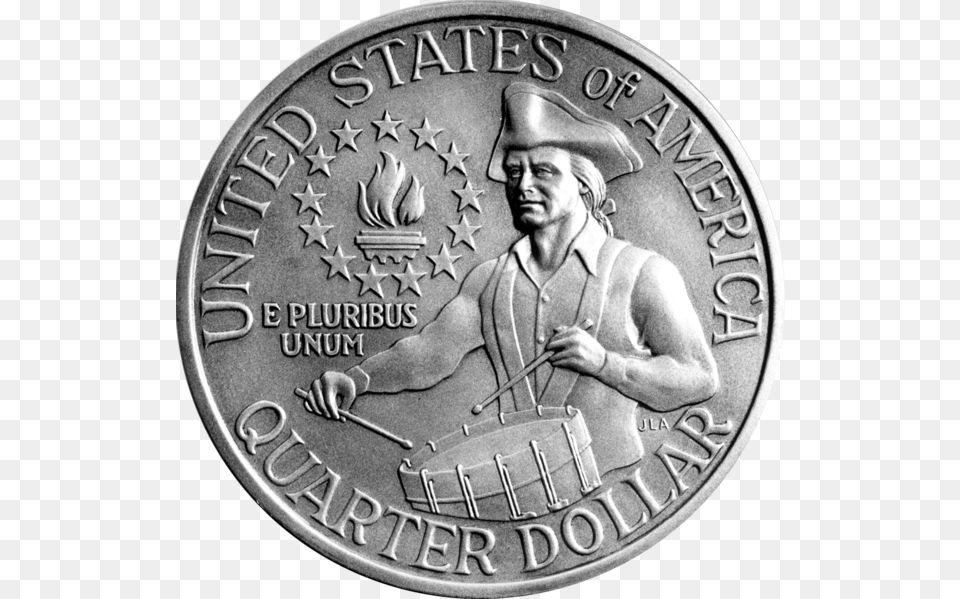 Coin Pile Quarter Dollar E Pluribus Unum Worth, Adult, Male, Man, Person Free Transparent Png