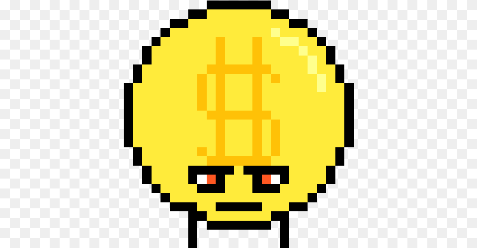 Coin Pixel Art, Gold Png Image