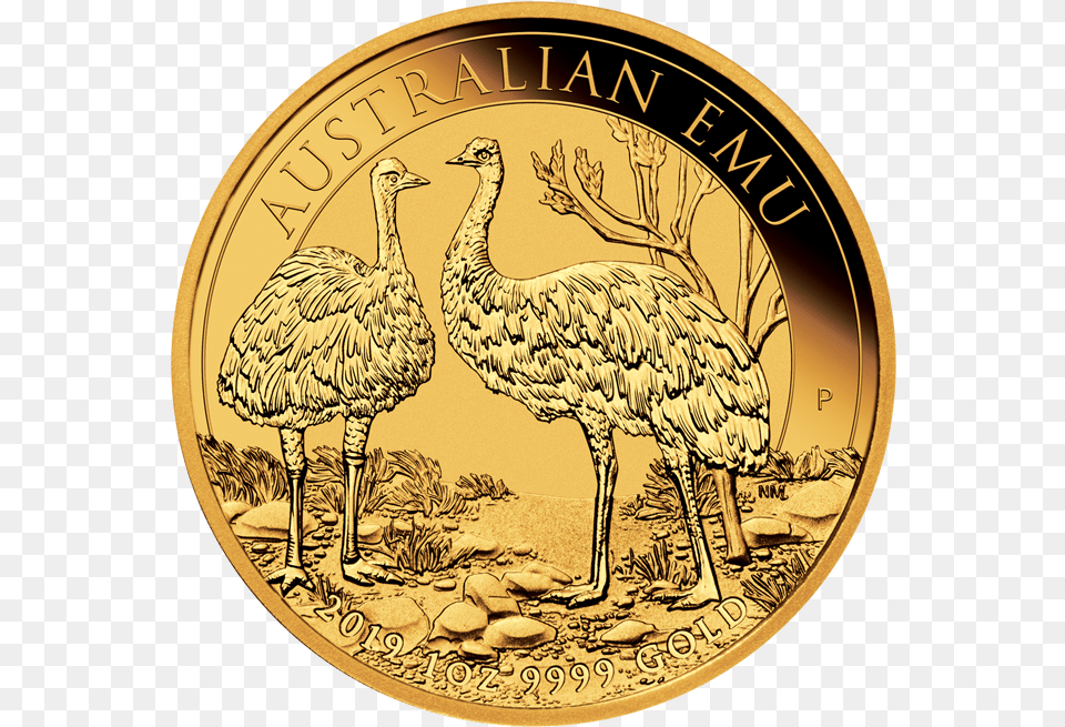 Coin Rewers Australian Emu Coins 2019, Animal, Bird, Money, Gold Free Png
