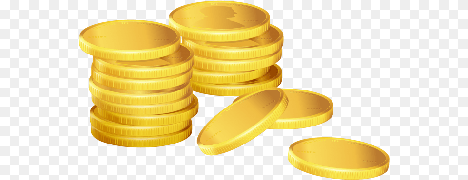 Coin Stack, Gold, Treasure, Money Png Image