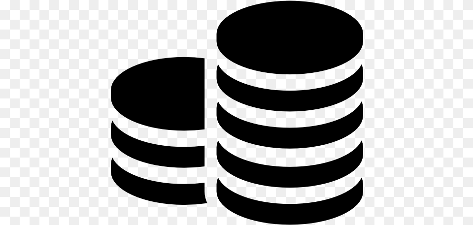 Coin Stack Icon Coin, Gray Free Png Download