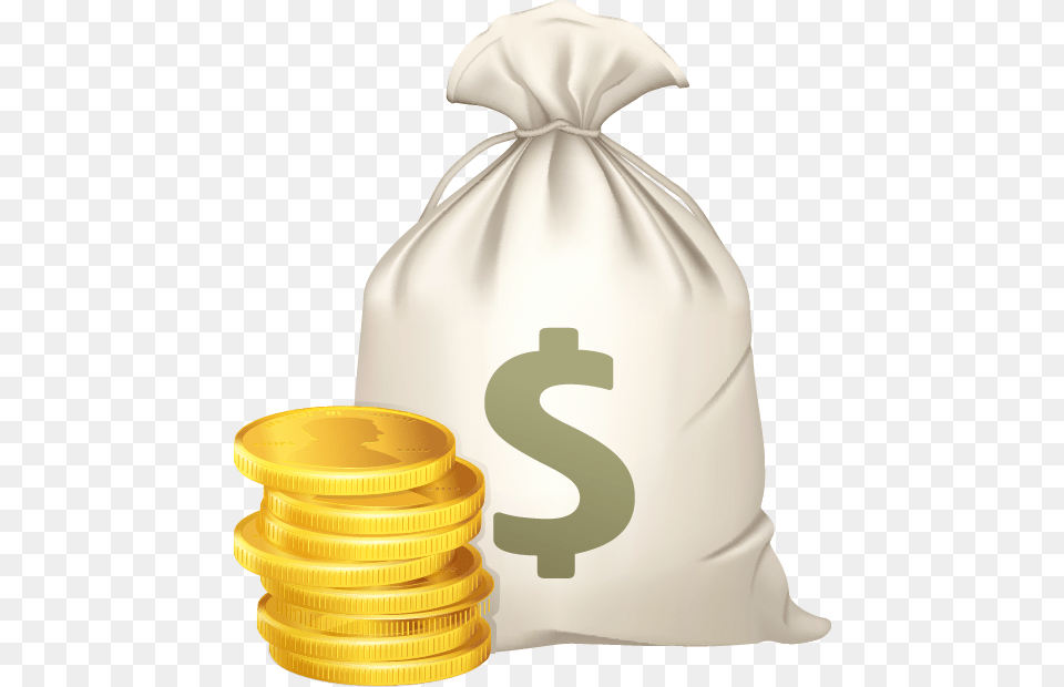 Coin Vector, Bag, Bottle, Shaker, Money Png Image