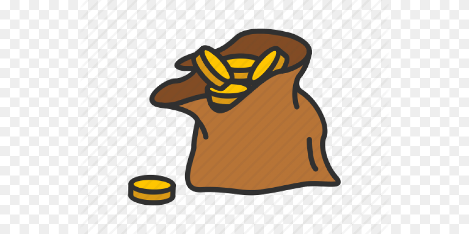 Coinbag Icon, Bag, Cartoon Png Image