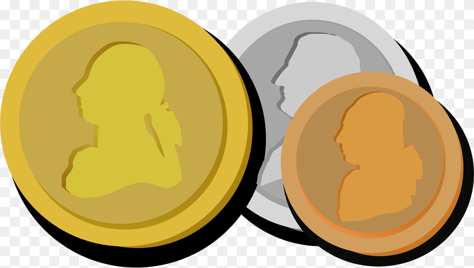 Coins Clipart, Coin, Money, Person, Face Png