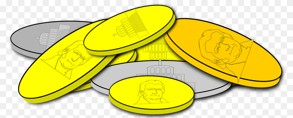 Coins Clipart, Gold, Baby, Coin, Money Png