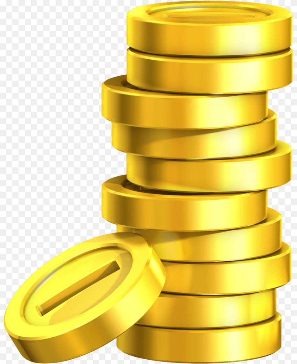 Coins Clipart Stack Coin Mario Pile Of Coins, Gold, Tape, Treasure Free Png Download